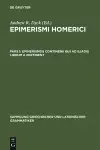 Epimerismos continens qui ad Iliadis librum A pertinent cover