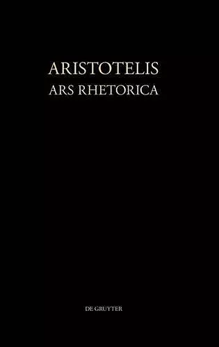 Aristotelis Ars rhetorica cover