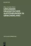 Urkunden Dramatischer Aufführungen in Griechenland cover