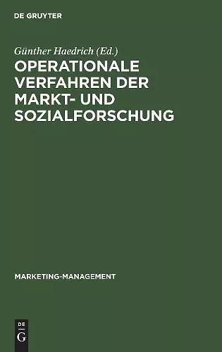 Operationale Verfahren der Markt- und Sozialforschung cover