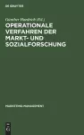 Operationale Verfahren der Markt- und Sozialforschung cover