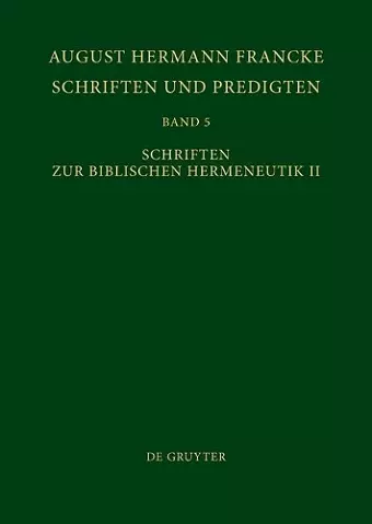 Schriften zur Biblischen Hermeneutik II cover