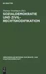 Sozialdemokratie und Zivilrechtskodifikation cover