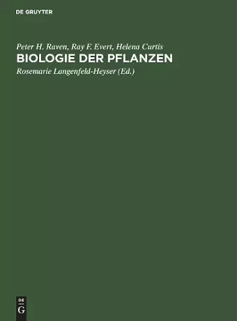 Biologie der Pflanzen cover