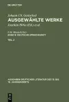 Ausgewählte Werke, Bd 8/Tl 2, Ausgaben deutscher Literatur des 15. bis 18. Jahrhunderts Band 8/Teil 2 cover