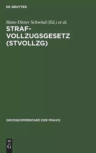 Strafvollzugsgesetz (StVollzG) cover