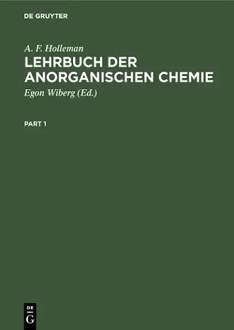 Lehrbuch Der Anorganischen Chemie cover