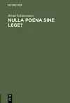 Nulla poena sine lege? cover