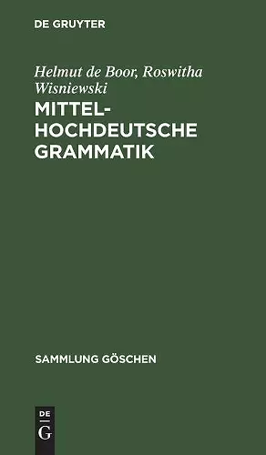 Mittelhochdeutsche Grammatik cover