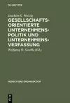 Gesellschaftsorientierte Unternehmenspolitik und Unternehmensverfassung cover