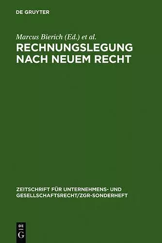 Rechnungslegung nach neuem Recht cover