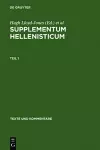 Supplementum Hellenisticum cover