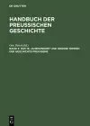 Das 19. Jahrhundert Und Große Themen Der Geschichte Preußens cover