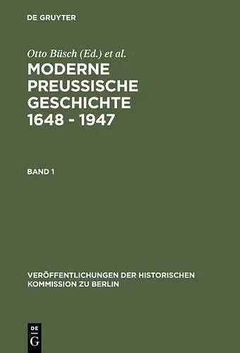 Moderne Preussische Geschichte 1648 - 1947 cover