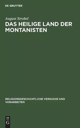 Das heilige Land der Montanisten cover