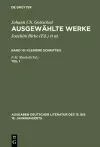 Ausgewählte Werke, Bd 10/Tl 1, Ausgaben deutscher Literatur des 15. bis 18. Jahrhunderts Band 10/Teil 1 cover