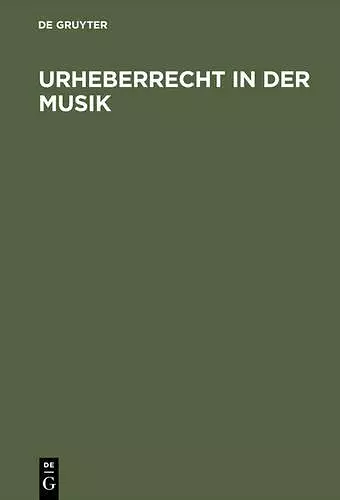 Urheberrecht in der Musik cover