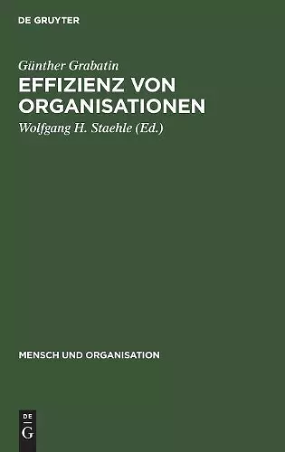 Effizienz von Organisationen cover