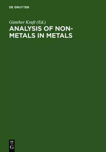 Analysis of Non-Metals in Metals cover