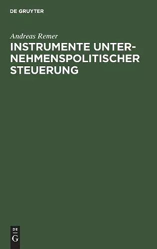 Instrumente unternehmenspolitischer Steuerung cover