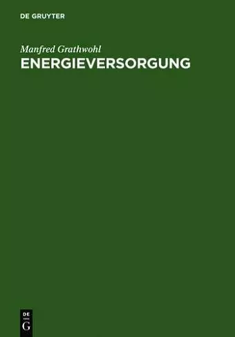 Energieversorgung cover