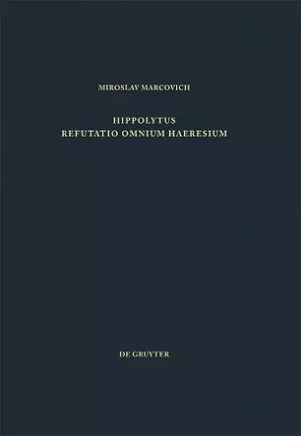 Refutatio omnium haeresium cover