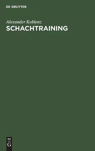 Schachtraining cover