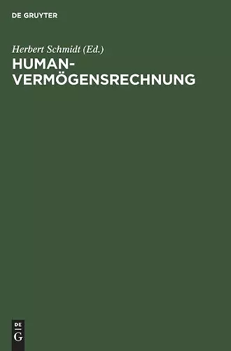 Humanvermögensrechnung cover