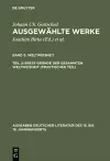 Ausgewählte Werke, Bd 5/Tl 2, Erste Gründe der gesammten Weltweisheit (Praktischer Teil) cover