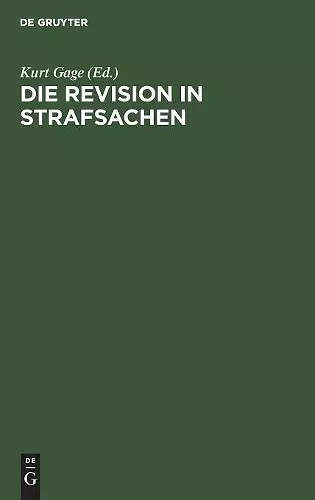 Die Revision in Strafsachen cover