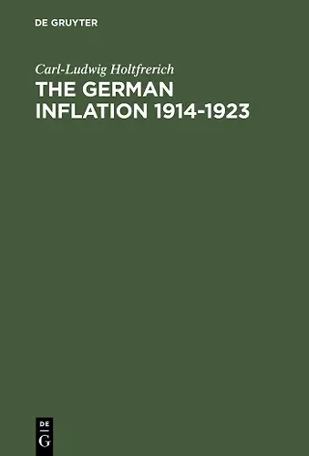 The German Inflation 1914-1923 cover