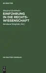 Einführung in die Rechtswissenschaft cover