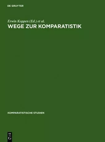 Wege Zur Komparatistik cover