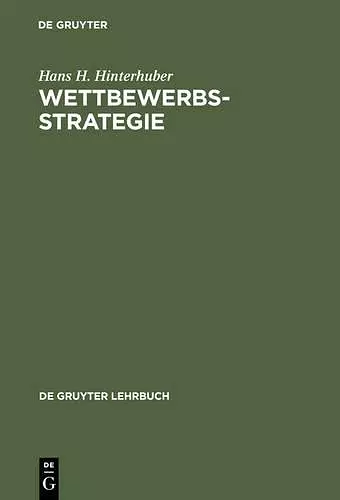 Wettbewerbsstrategie cover