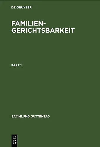 Familiengerichtsbarkeit cover