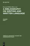 A Bibliography on Writing and Written Language cover