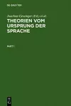 Theorien vom Ursprung der Sprache cover