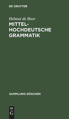 Mittelhochdeutsche Grammatik cover