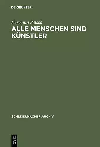 Alle Menschen sind Künstler cover