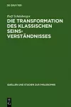 Die Transformation des klassischen Seinsverständnisses cover