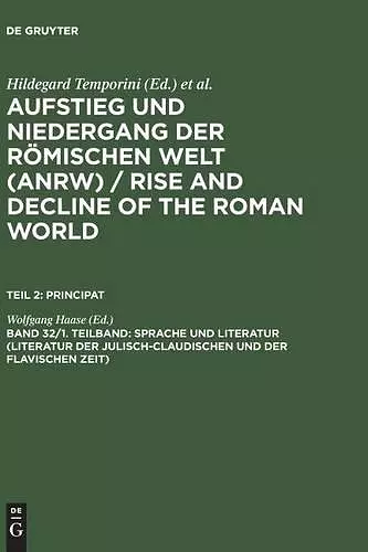 Sprache und Literatur (Literatur der julisch-claudischen und der flavischen Zeit) cover