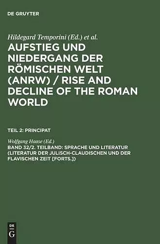 Sprache Und Literatur (Literatur Der Julisch-Claudischen Und Der Flavischen Zeit [Forts.]) cover