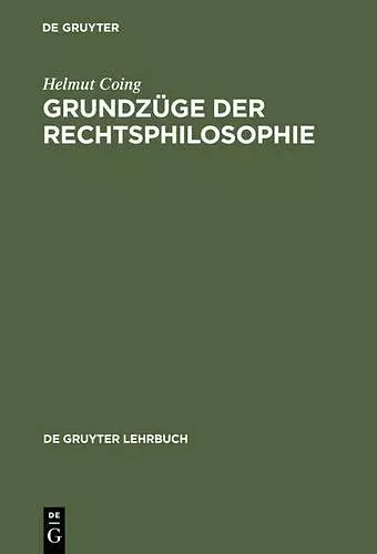 Grundzüge Der Rechtsphilosophie cover