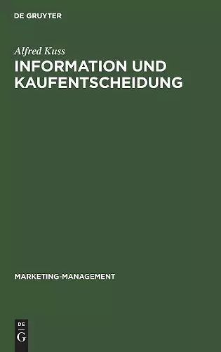 Information und Kaufentscheidung cover