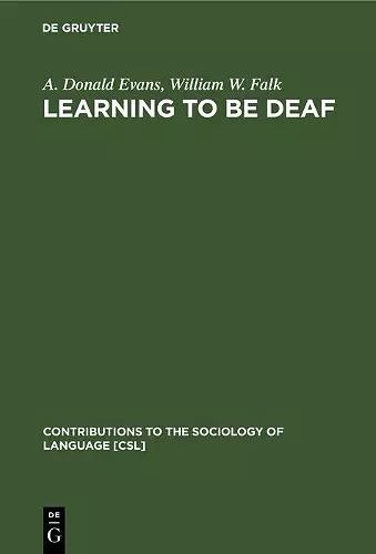 Learning to be Deaf cover