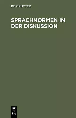 Sprachnormen in der Diskussion cover