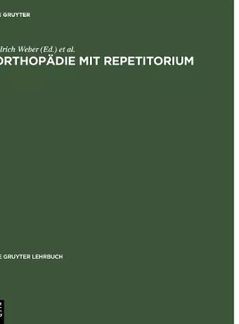 Orthopädie mit Repetitorium cover