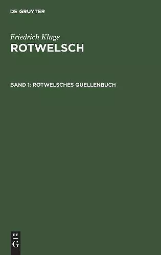 Rotwelsches Quellenbuch cover