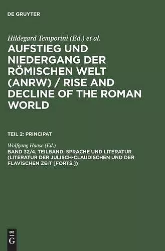 Sprache und Literatur (Literatur der julisch-claudischen und der flavischen Zeit [Forts.]) cover