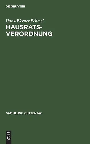 Hausratsverordnung cover